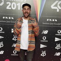 Nil Moliner en la cena de los nominados de Los 40 Music Awards 2019