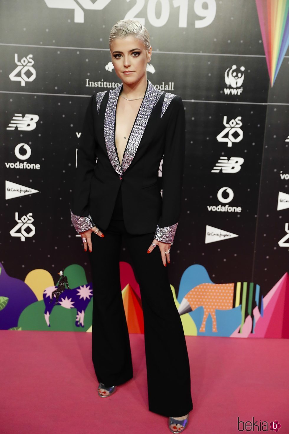 Alba Reche en la cena de los nominados de Los 40 Music Awards 2019