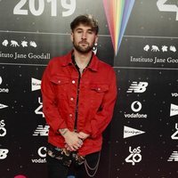 Dani Fernández en la cena de los nominados de Los 40 Music Awards 2019