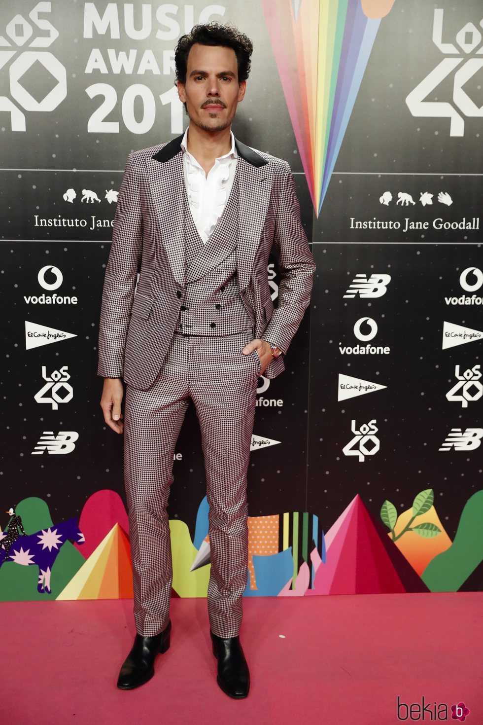 Juan Avellaneda en la cena de los nominados de Los 40 Music Awards 2019