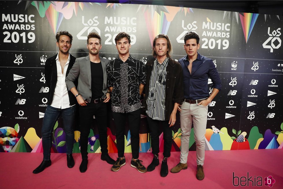 Dvicio en la cena de los nominados de Los 40 Music Awards 2019