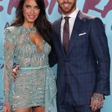 Pilar Rubio con Sergio Ramos en la presentación de su documental 'El corazón de Sergio Ramos'