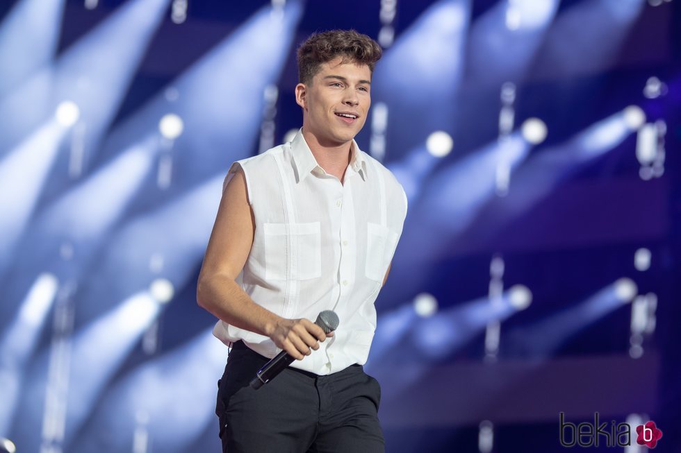 Raoul en el escenario del Coca Cola Music Experience