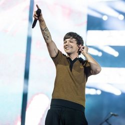 Louis Tomlinson en el escenario del Coca Cola Music Experience