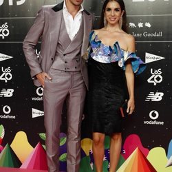 Elena Furiase y Juan Avellaneda en la cena de los nominados de Los 40 Music Awards 2019