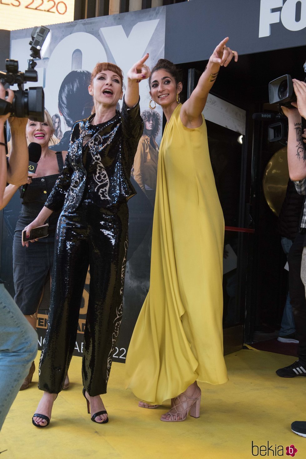 Najwa Nimri y Alba Flores en la premier de 'VIS A VIS'