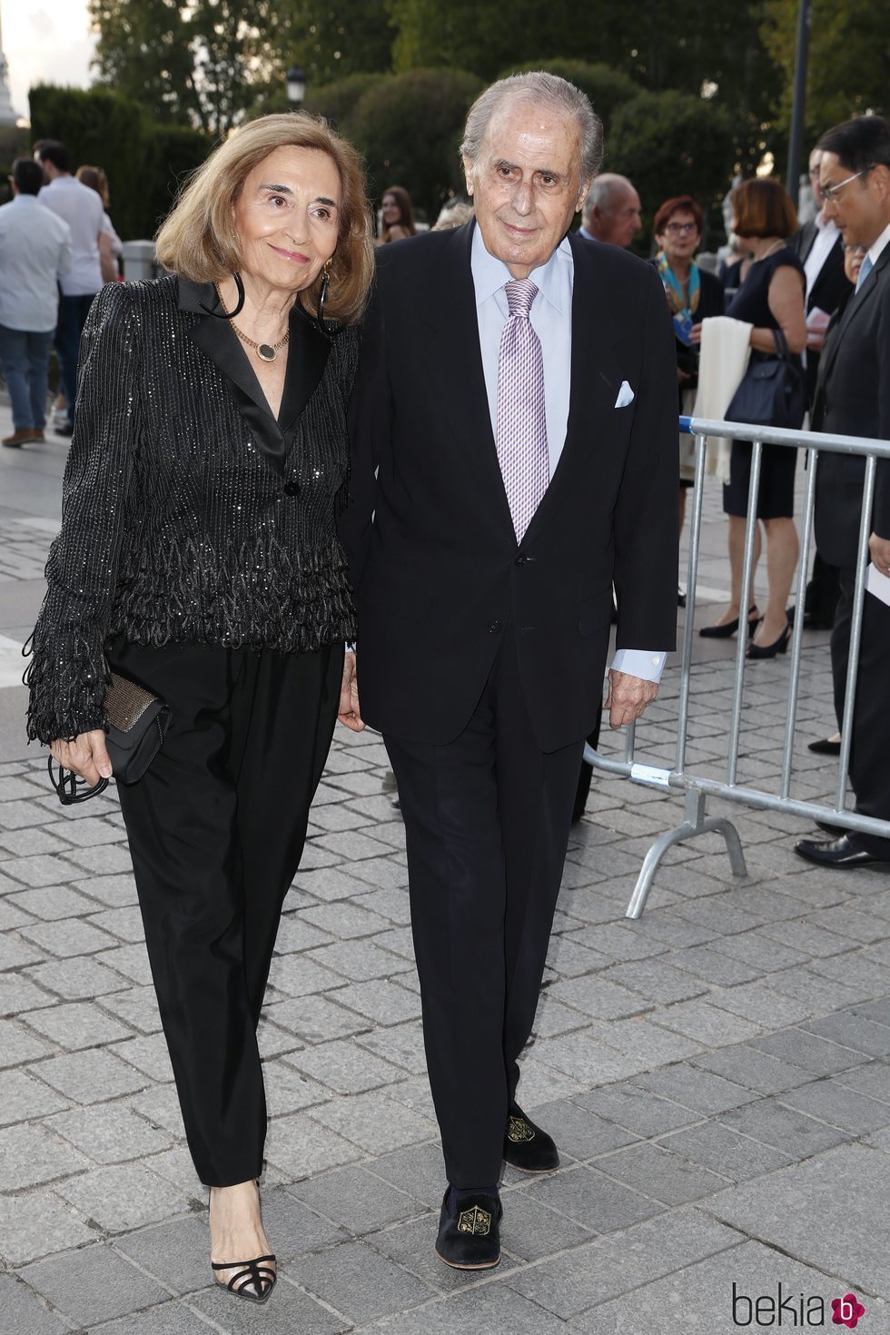 Jaime Peñafiel y Carmen Alonso en la inauguración de la temporada 2019/2020 del Teatro Real