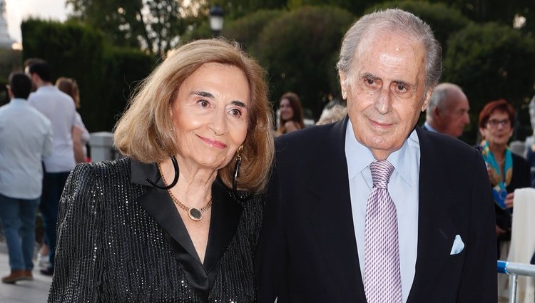 Jaime Peñafiel y Carmen Alonso en la inauguración de la temporada 2019/2020 del Teatro Real