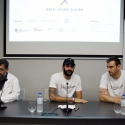 Ricky Rubio y Víctor Claver en el Hospital Universitario Dexeus de Barcelona