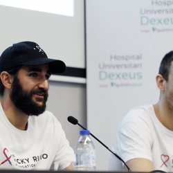 Ricky Rubio y Víctor Claver han estado en el Hospital Universitario Dexeus de Barcelona