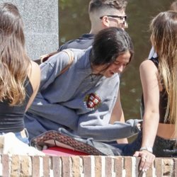 Victoria Federica ríe divertida en su primer día de universidad