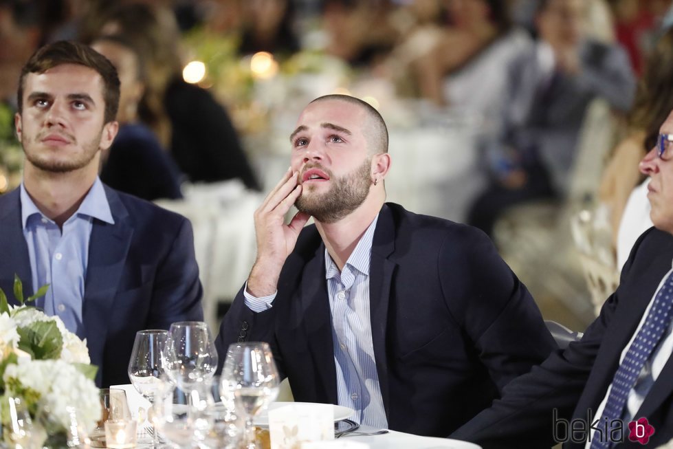 David Fresneda en el homenaje a su madre, Blanca Fernández Ochoa