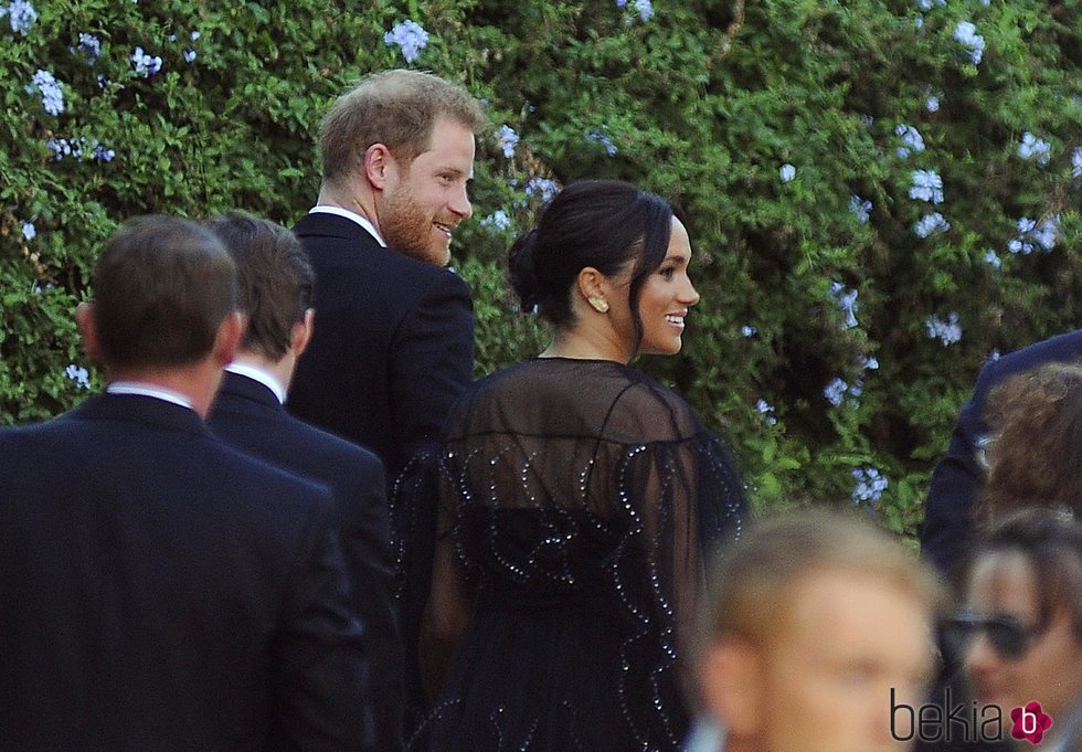 El Príncipe Harry y Meghan Markle en la boda de Misha Nonoo y Michael Hess