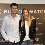 Álvaro Morata y Alice Campello en un evento de relojes