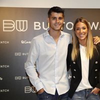 Álvaro Morata y Alice Campello en un evento de relojes