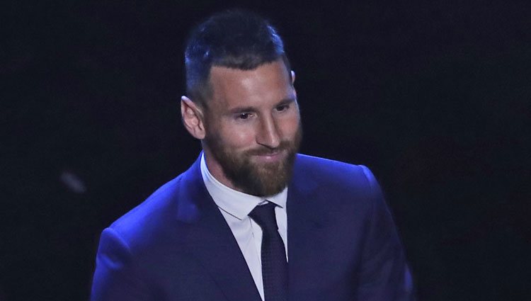 Leo Messi en la gala de los Premios The Best 2019