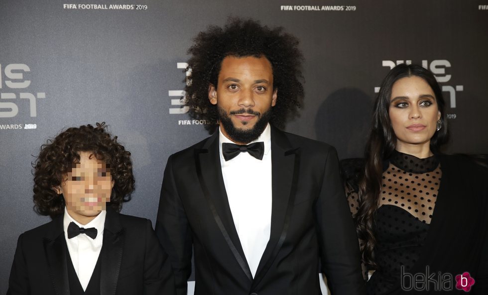 Marcelo con su familia en la gala de los Premios The Best 2019