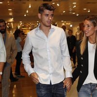 Álvaro Morata y Alice Campello acudiendo juntos a un evento