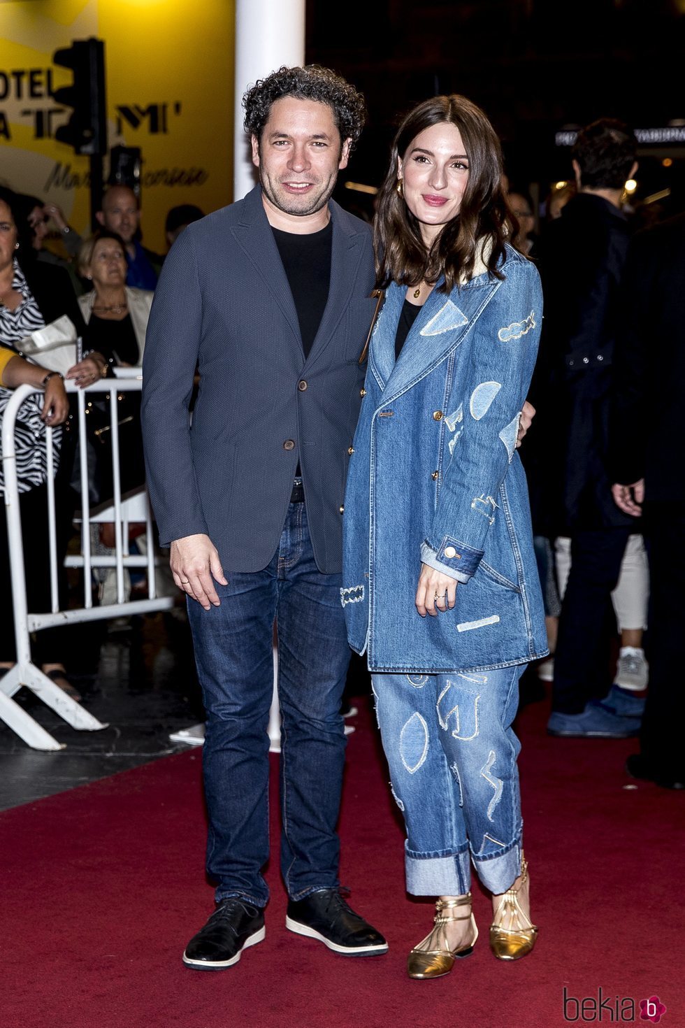 María Valverde y Gustavo Dudamel en el Festival de Cine de San Sebastián 2019