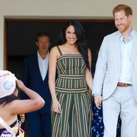 El Príncipe Harry y Meghan Markle en la recepción celebrada en la residencia del Alto Comisionado de Reino Unido en Sudáfrica