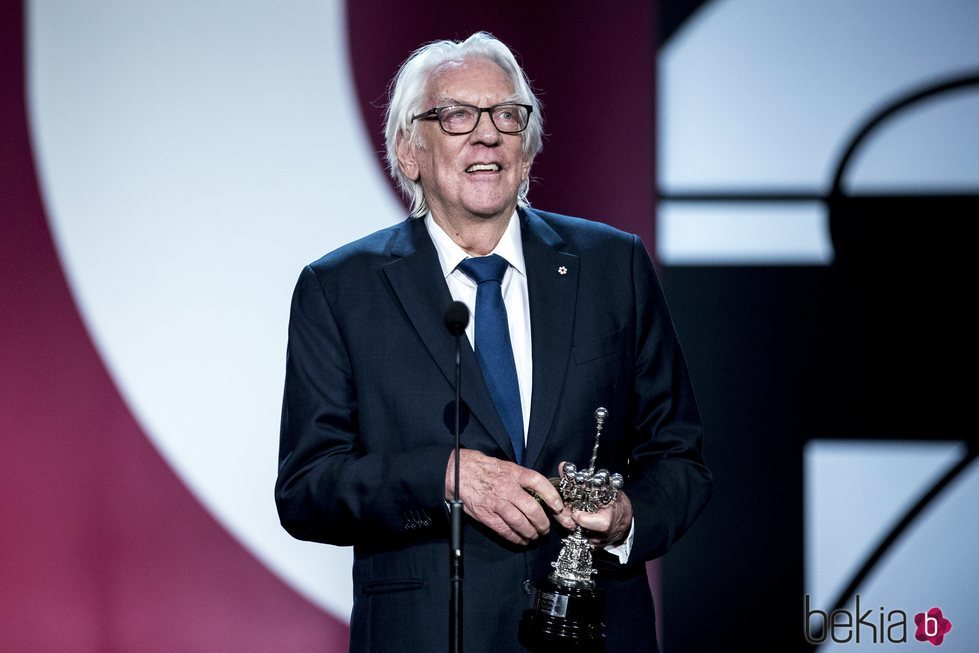 Donald Sutherland recibe el Premio Donostia en el Festival de Cine de San Sebastián 2019