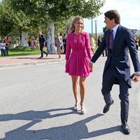 María Pombo y Pablo Castellano en la boda de Marta Pombo y Luis Giménez