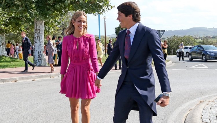 María Pombo y Pablo Castellano en la boda de Marta Pombo y Luis Giménez