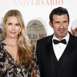 Luis Figo y Helen Svedin en la Gala del XX aniversario de 'Malleolus Bodegas'