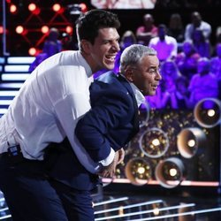 Jorge Javier Vázquez y Diego Matamoros, divertidos en la gala 5 de 'GH VIP 7'