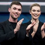 Karlie Kloss y Ed Skrein en 'El Hormiguero'