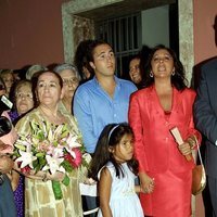 Isabel Pantoja con su madre Doña Ana y sus hijos, Kiko Rivera y Chabelita Pantoja