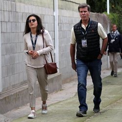 Cayetano Martínez de Irujo y Bárbara Mirjan en el club de Polo de Barcelona