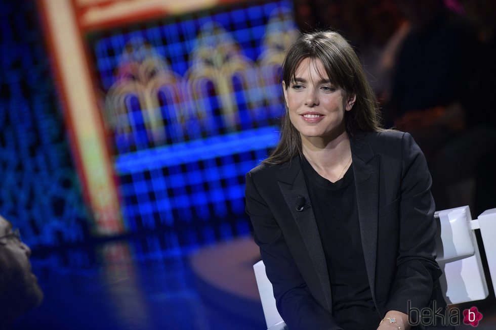 Carlota Casiraghi en una entrevista televisiva