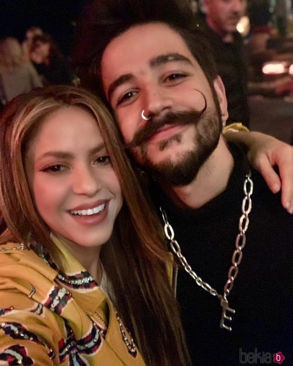 Shakira con Camilo Echeverry en el estreno del espectáculo de Leo Messi en el Circo del Sol