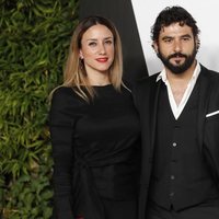 Antonio Velázquez y Yohanna Alonso posando en el photocall de la fiesta del 25 aniversario de Tacha Beauty