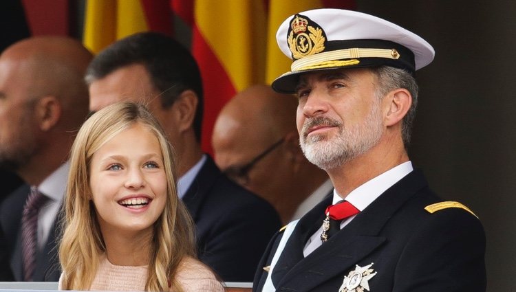 El Rey Felipe y la Princesa Leonor en el Día de la Hispanidad 2019