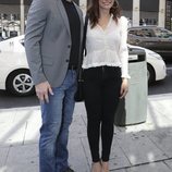 Natalia Verbeke y Marcos Poggi llegando a la boda de unos amigos