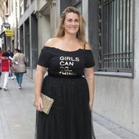 Carlota Corredera llegando a la boda de unos amigos