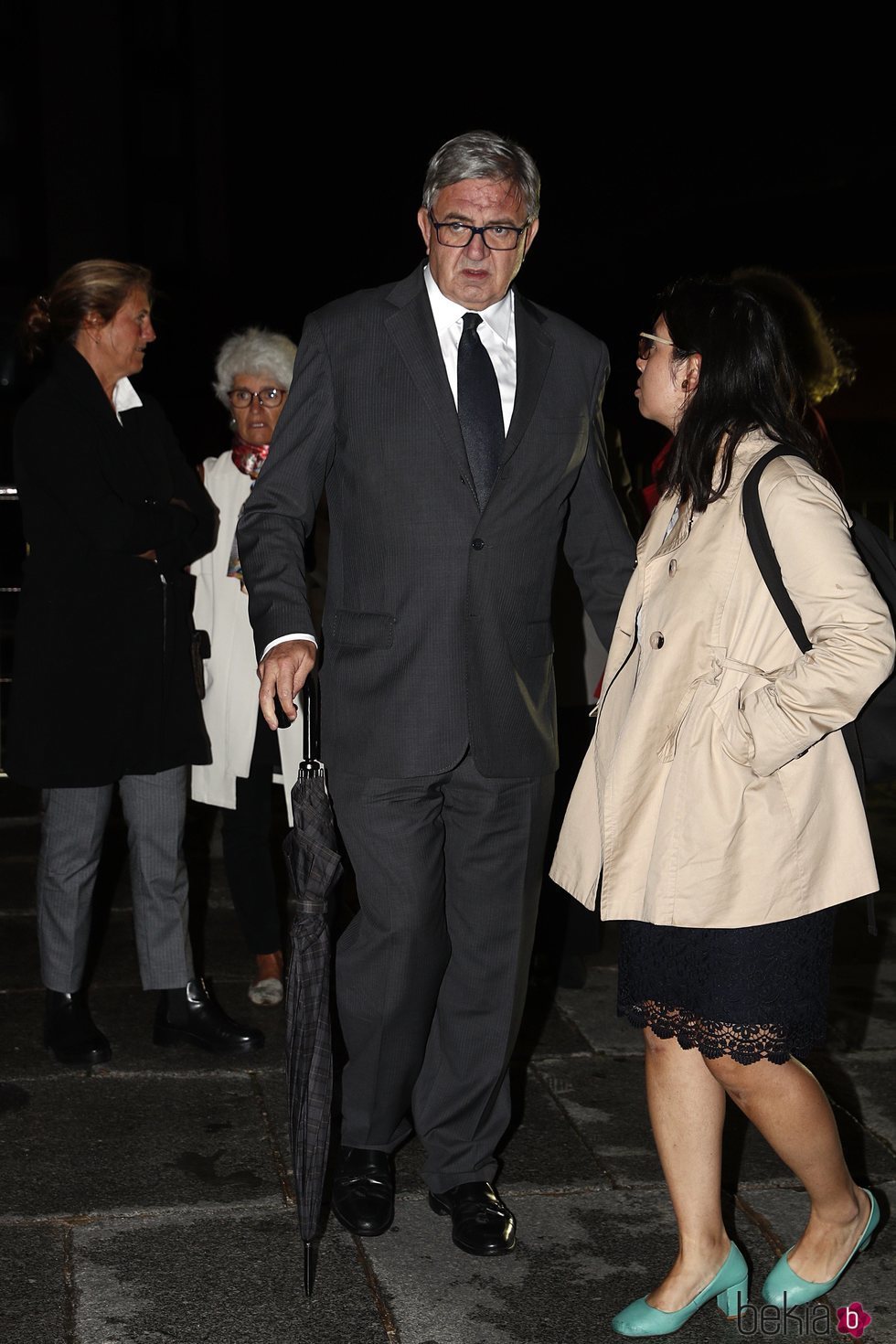 Carlos García Revenga en el funeral de Germán López Madrid