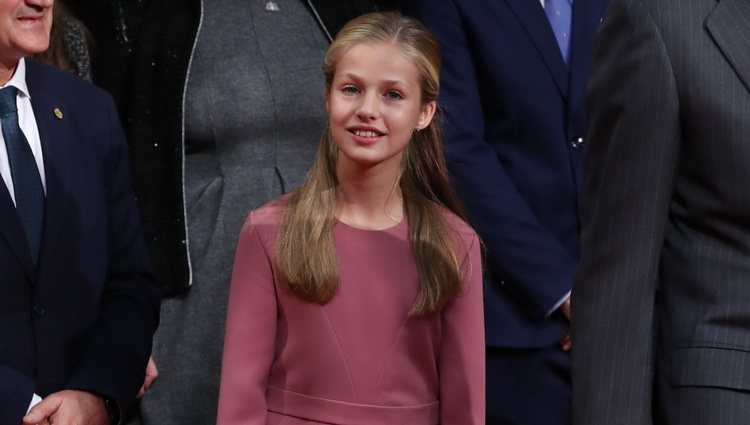 La Princesa Leonor en la recepción previa a los Premios Princesa de Asturias 2019