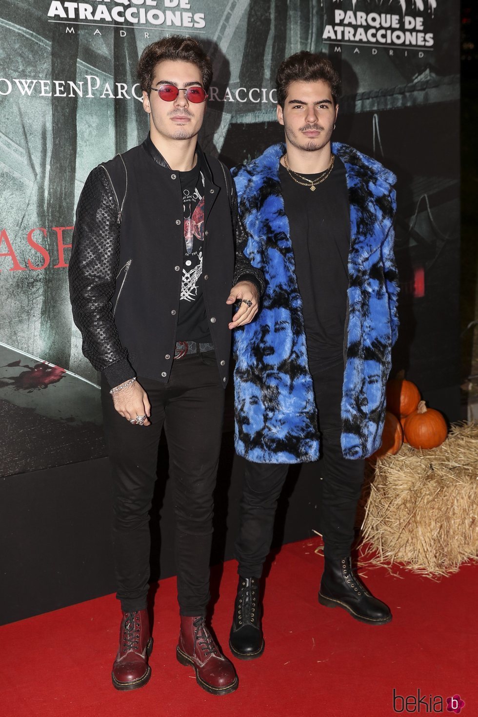 Jesús y Daniel, Gemeliers, en la presentación de la 'Halloween week 2019' del Parque de Atracciones de Madrid