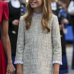 La Infanta Sofía a su llegada a los Premios Princesa de Asturias 2019