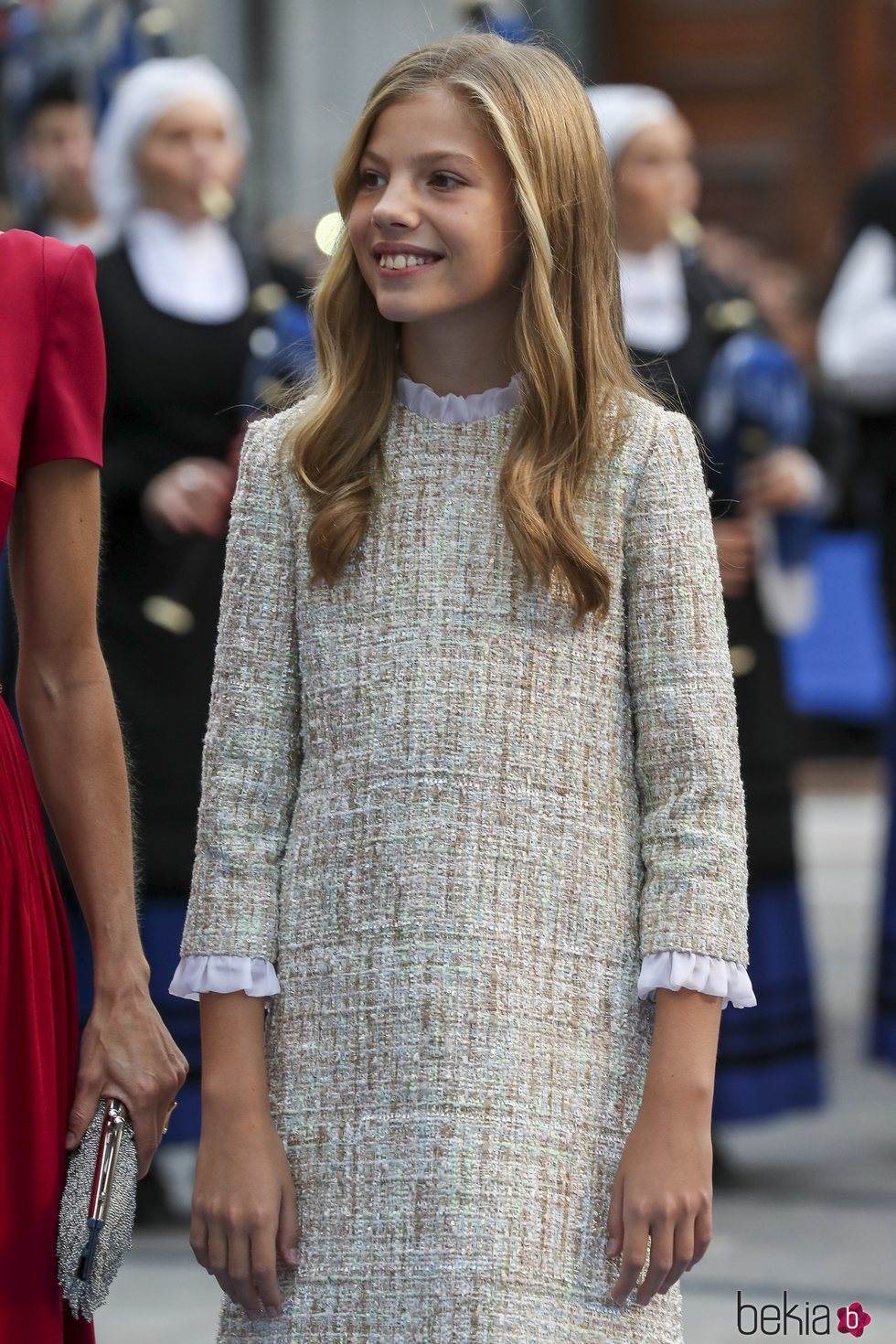 La Infanta Sofía a su llegada a los Premios Princesa de Asturias 2019