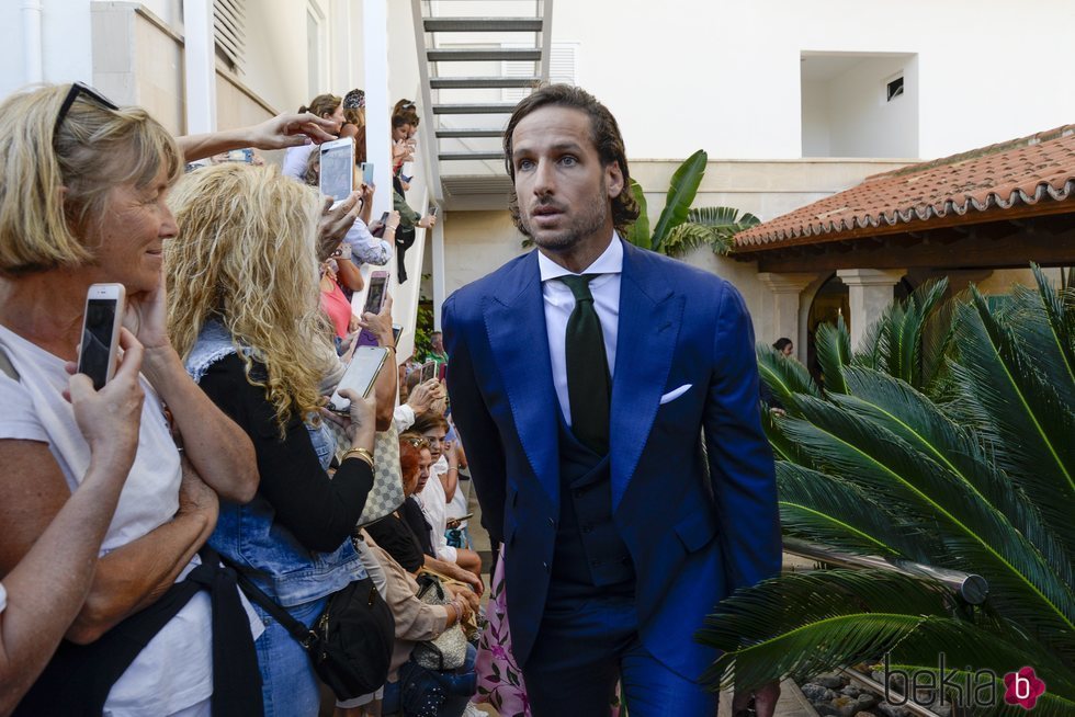 Feliciano López en la boda entre Rafa Nadal y Xisca Perelló