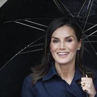 La Reina Letizia durante su visita a Asiegu, Premio Pueblo Ejemplar de Asturias 2019