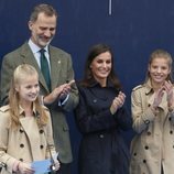 La Princesa Leonor dando su discurso en el acto de entrega del Premio Pueblo Ejemplar de Asturias 2019