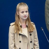 La Princesa Leonor durante el acto de entrega del Premio Pueblo Ejemplar de Asturias 2019