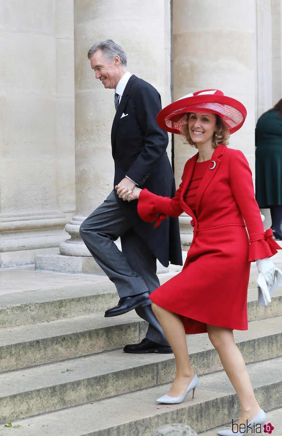 Los Príncipes Guillermo de Luxemburgo y Sibilla Weiller en la boda de Jean Christophe Napoleón