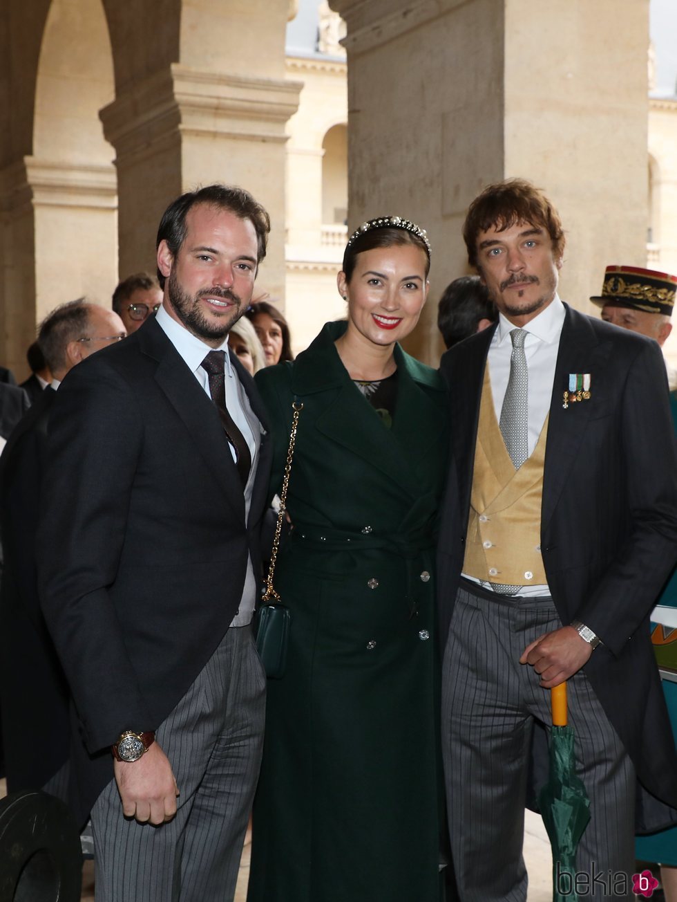 Los Príncipes Félix y Clara de Luxemburgo en la boda de Jean Christophe Napoleón