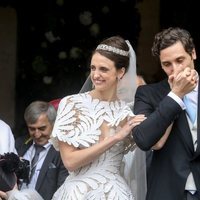 Jean Christophe Napoleón y la Condesa Olympia de Austria en el día de su boda